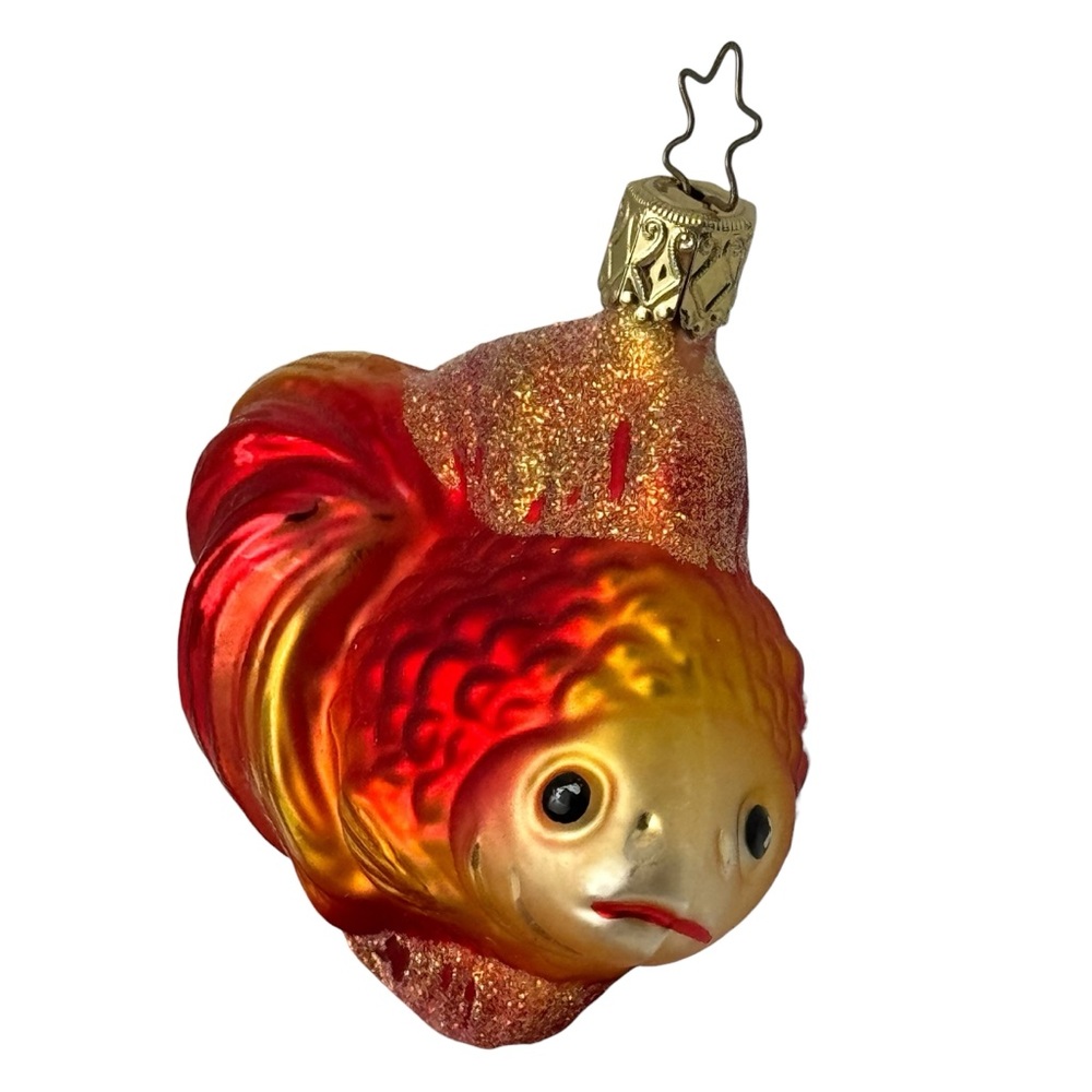 Inge Glas German Christmas Ornament Fish Christ’s Blessing